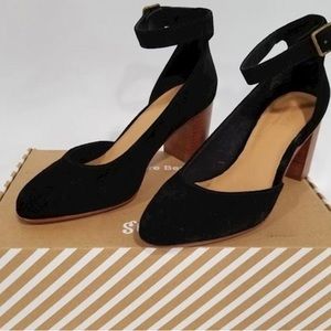 Women's Soludos Gemma Black suede Heels size 7